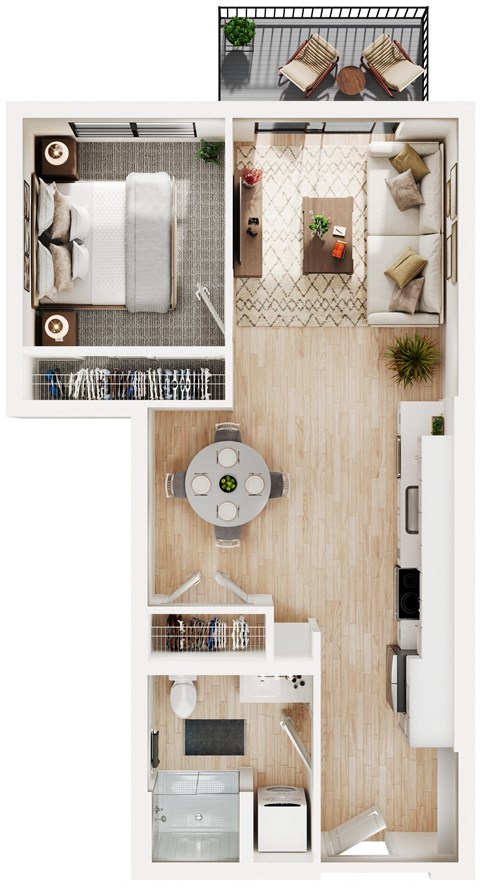 a floor plan of a two bedroom apartment